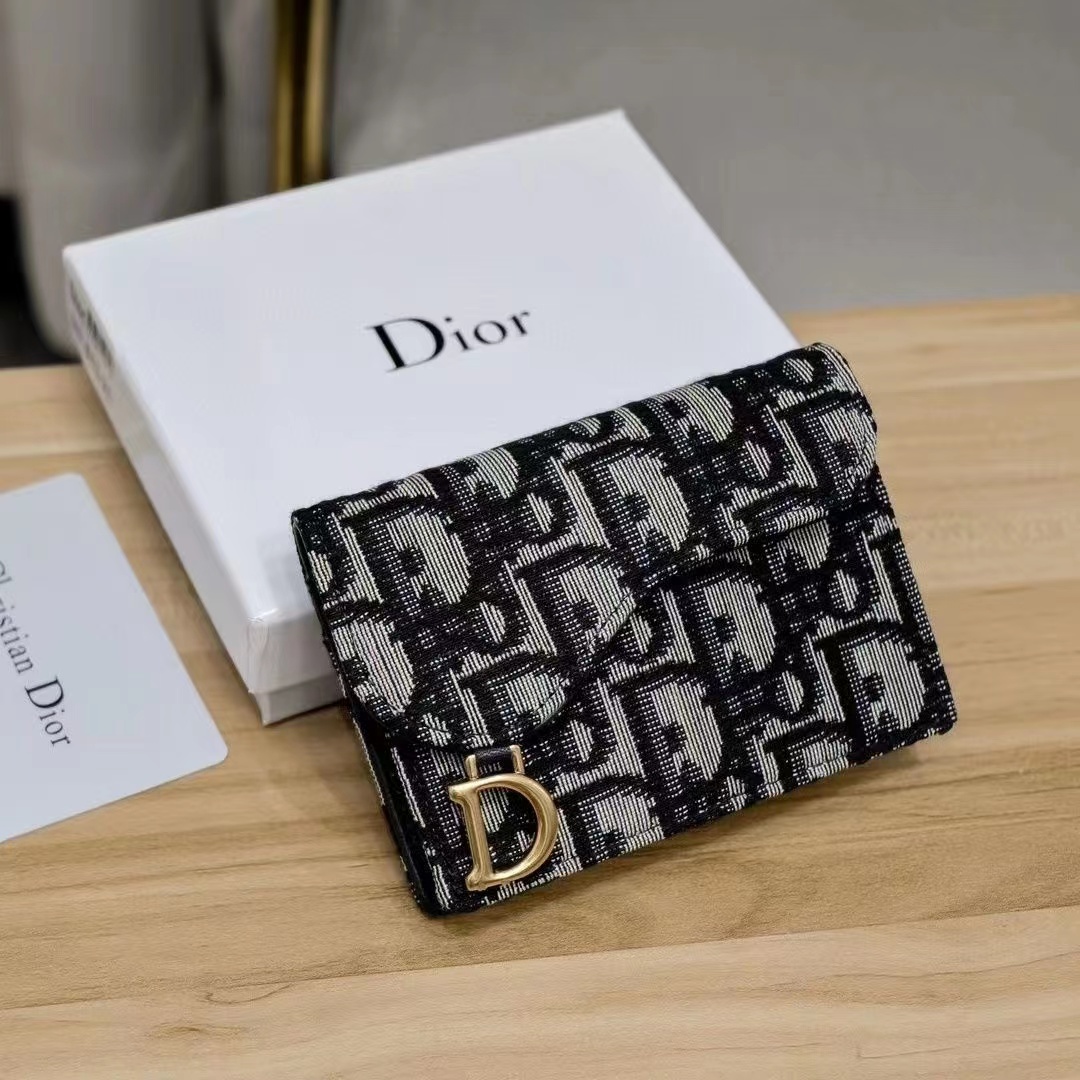 ディオールハイブランド 財布 サイフ 二つ折り 定番金具モノグラム カード収納Dior小物収納 小銭入れ カード収納 使いやすい モノグラム おしゃれ  女性 送料無料 人気 プレゼント