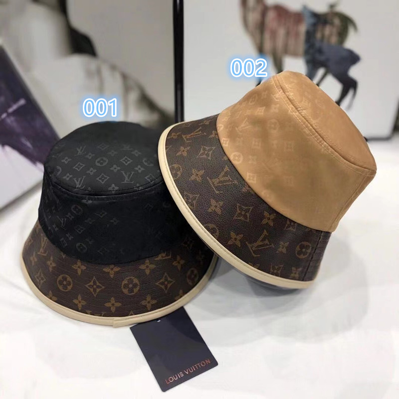 ルイヴィトンブランドハット 漁師の帽子 日焼け止 UVカット LV 上品レジャー ハット 軽量 折りたたみ 釣り帽 ファッショ かわいい キャップ  春夏用 ビジネス人気 帽子