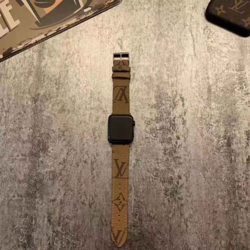 ブランド ルイヴィトン アップルウォッチ 8/7 バンド オシャレ 人気 LV Apple Watch SE2/6レザーベルト 高級バンド 高品質 apple watch 5/4/3/2/1バンド 大き目ロゴ 上品 おしゃれ 交換ベルト 男女