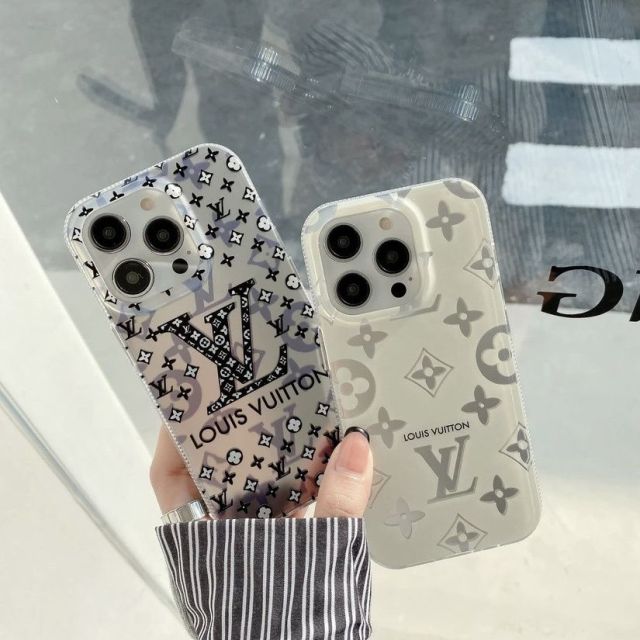 ルイヴィトン iphone 14/14 pro maxケース 半透明カバー ブランド lv 