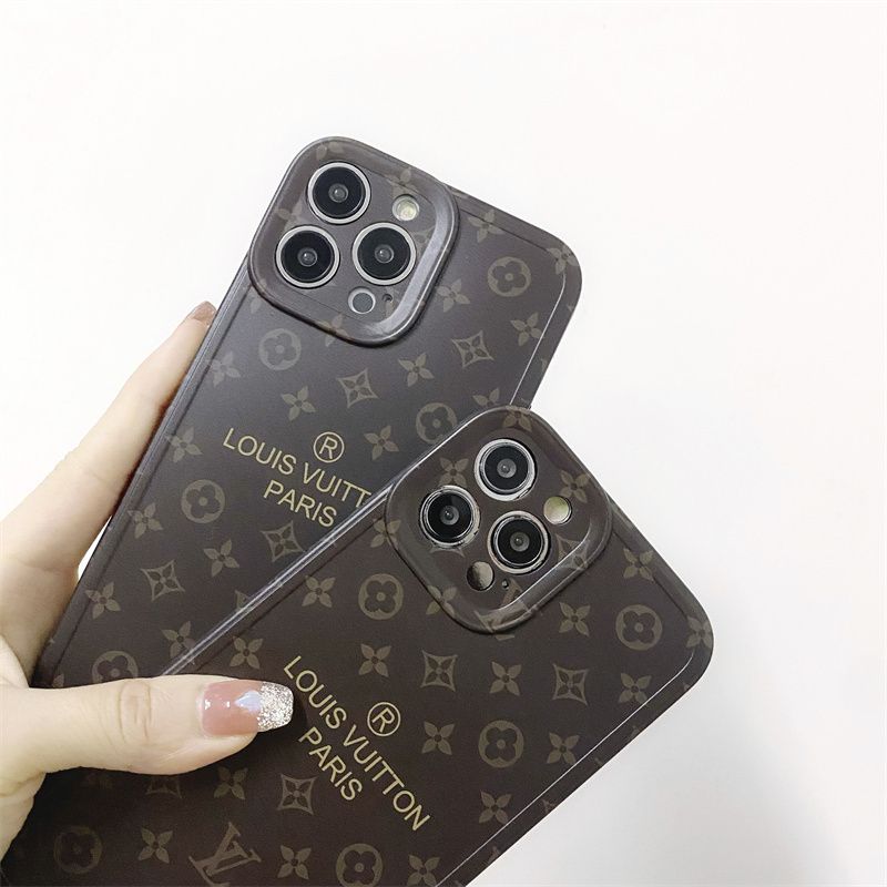 ブランド iphone14/13proケースルイヴィトン 茶色 LV アイフォン13pro maxケースロゴ オシャレ iPhone12pro  maxケースシンプル 使い心地よい iphone11/11pro maxケース強化ガラス 耐衝撃 メンズ レディース