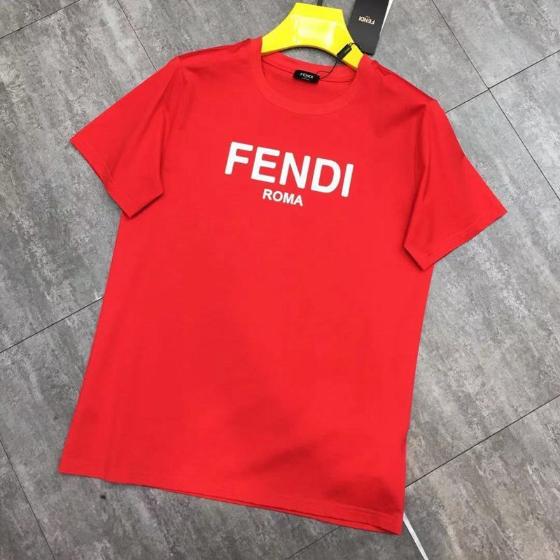 Fendiブランド Tシャツ 夏レディースメンズ ロゴ短袖フェンディ半袖T