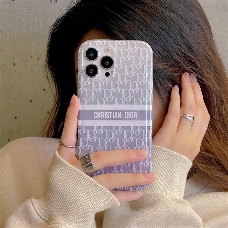 Dior 透明 iPhone 14 pro maxケース ブランド 個性 英字プリント