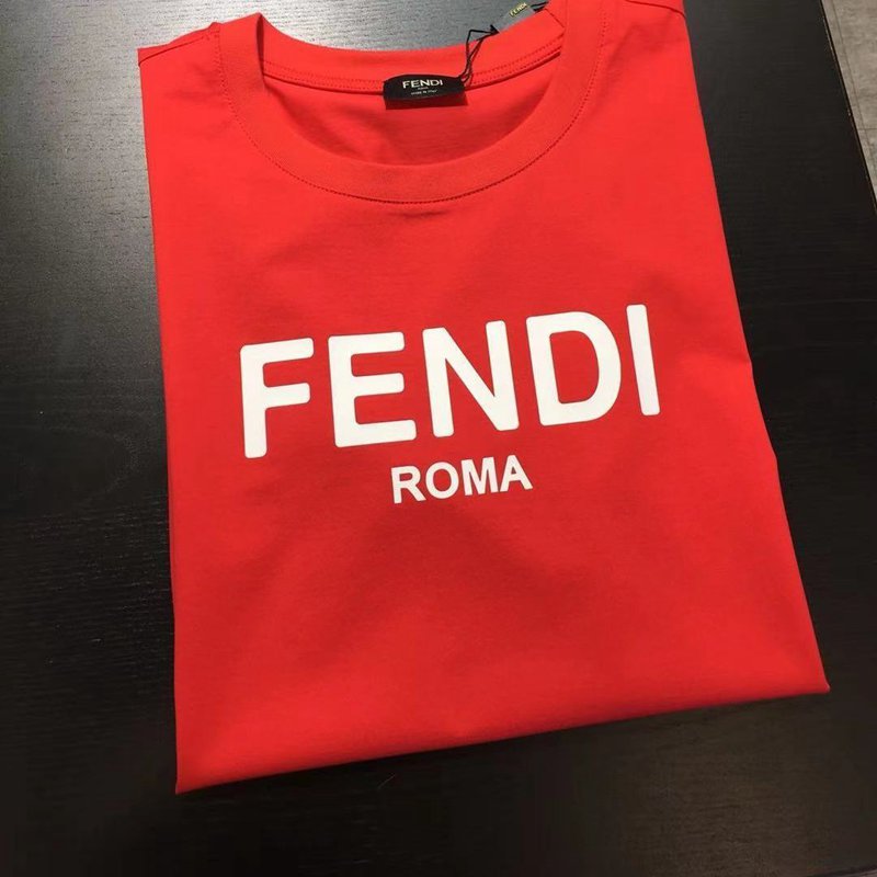 Fendiブランド Tシャツ 夏レディースメンズ ロゴ短袖フェンディ半袖T ...