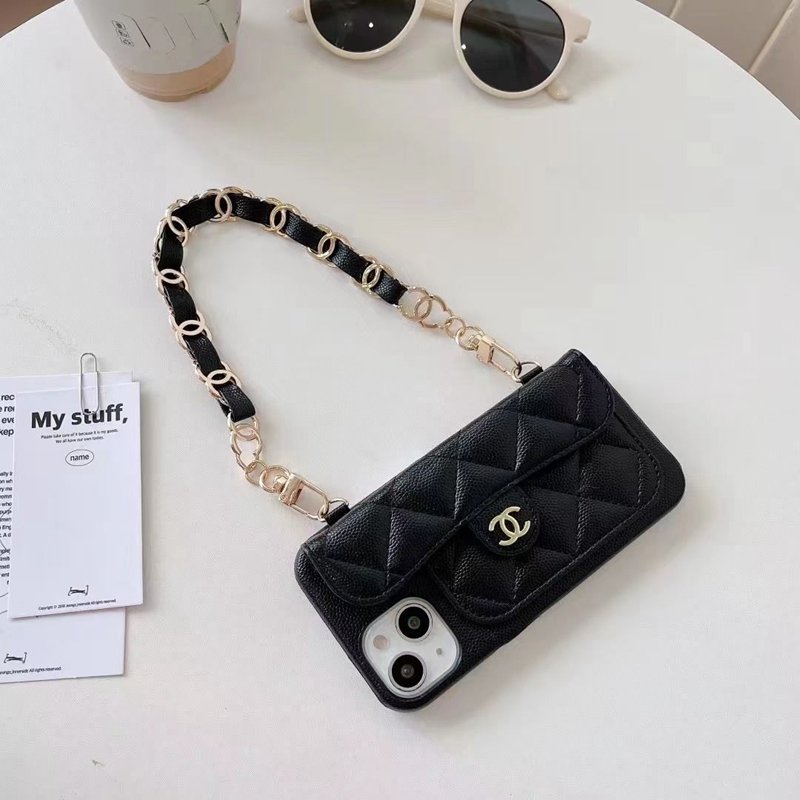 Chanel/シャネルIPhone1514promaxスマホケース 高級キャビアスキン ブランド アイフォン14plus/14pro/14カバーケース  華やかデザイン IPhone 13 Pro Max 12 11ケース 持ち運び安い かわいい カード入り 多機能性ケース