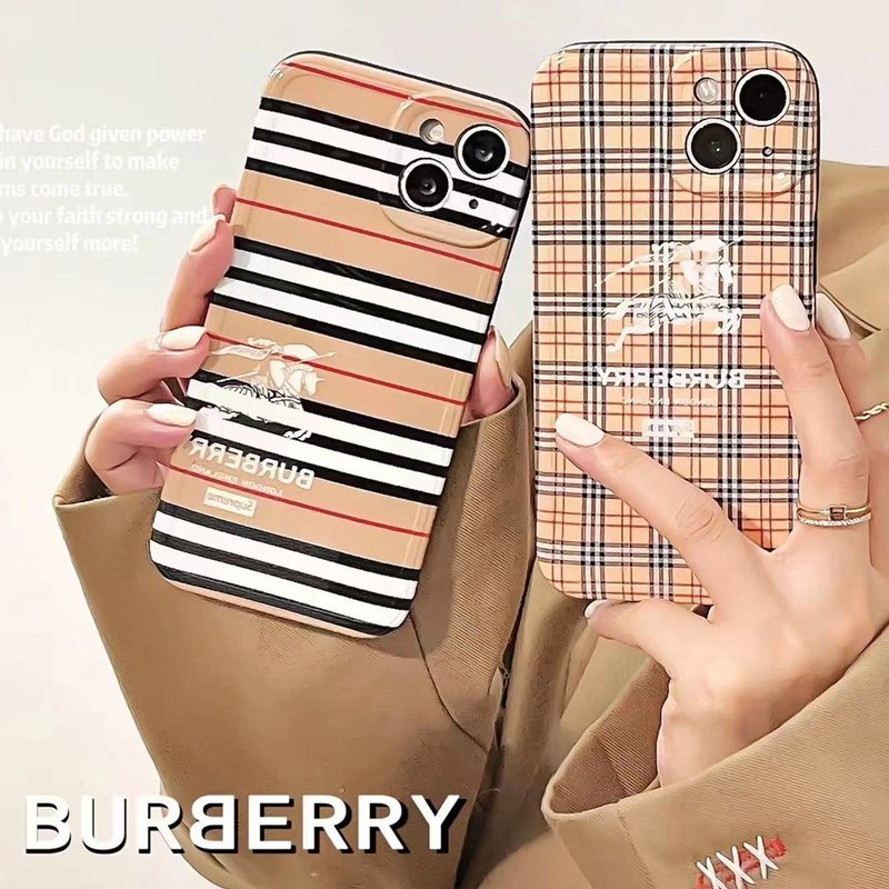 ブランド Burberry アイフォン15/14+/14proケース ソフト 落下保護 