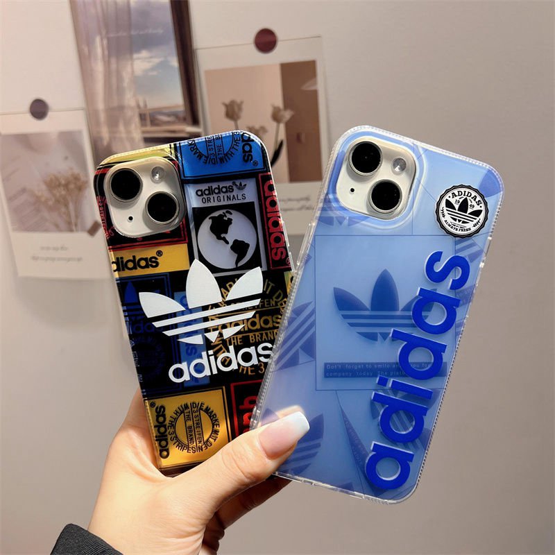 アディダスブランド IPhone 14plus/15/13 Pro Maxケース半透明カバーケース ブランド adidas アイフォン14 Pro  Max/13pro/12スマホケース ロゴ IPhone 14 12 Proケース革製 耐衝撃 Iphone 15/12 Pro Maxスマホカバー 