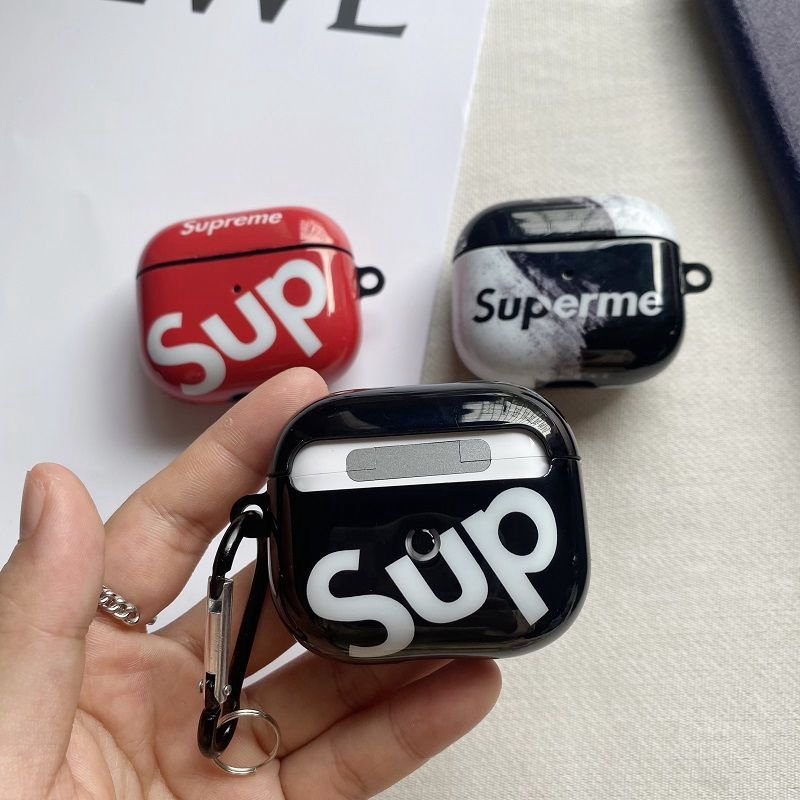 Supremeブランドエアーポッズ Pro2/3ケース ーairpods 第三代