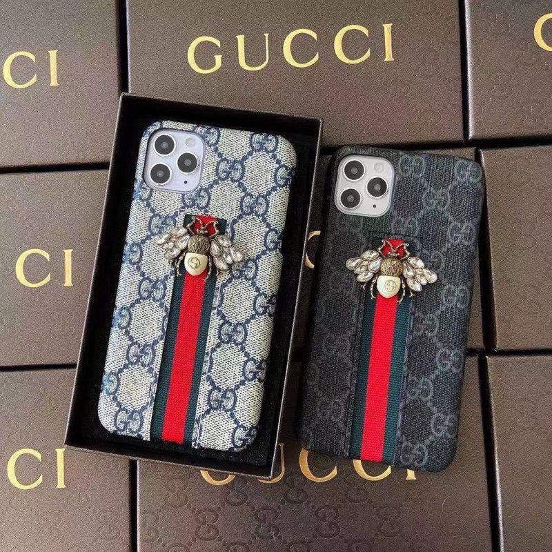 グッチGUCCI アイフォン15Promax/12miniケースハードケース蜂柄カバー 