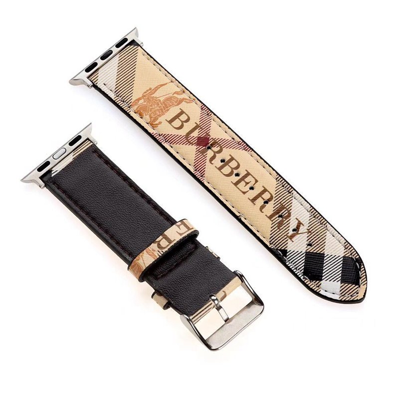 Burberry apple clearance watch band black