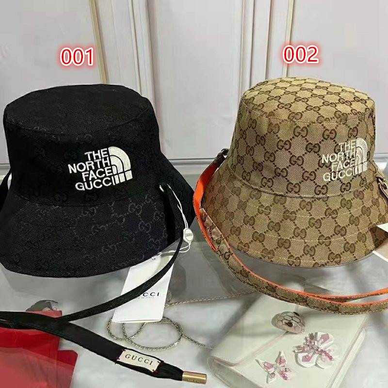 グッチブランド漁師の帽子 ハットUVカッキャップ 刺繍ロゴ ハット 