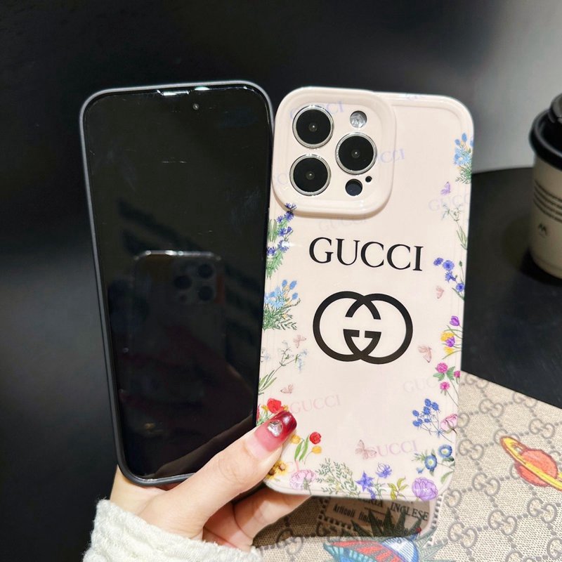 Gucci グッチブランドiphone15/14 pro maxケースブランドコピー花柄