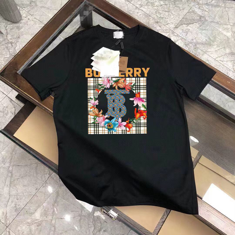 バーバリーburberry ブランド Tシャツ 半袖 メンズ シンプル 黒 