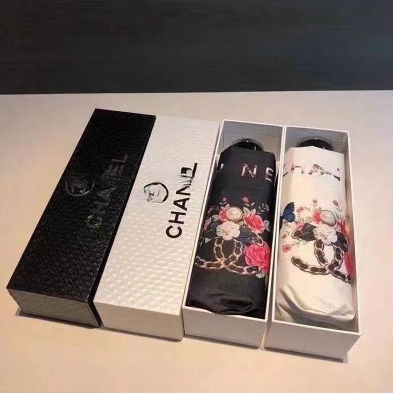 CHANEL折り畳み傘　日傘　自動開閉 3-6967.jpg