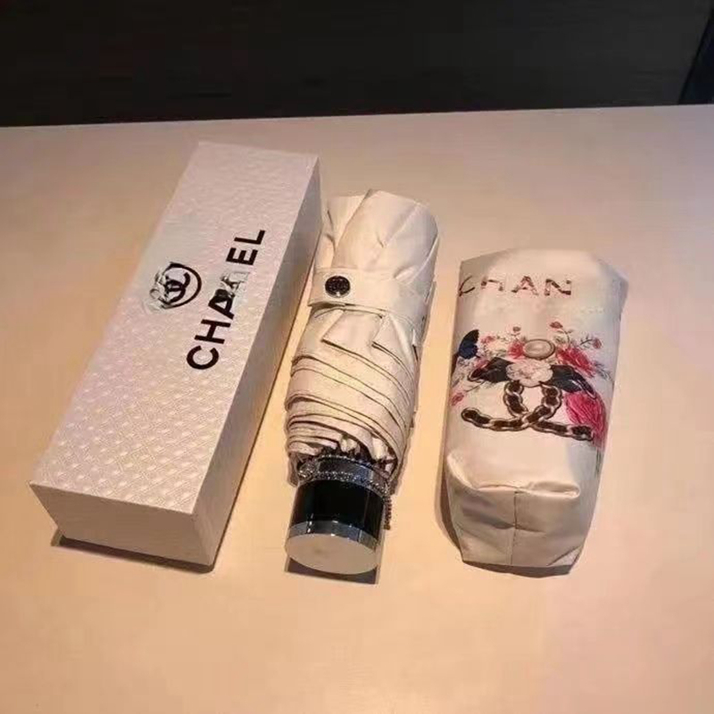 ブランド CHANEL 折りたたみ傘 ワンタッチ 軽量 自動開閉 シャネル 