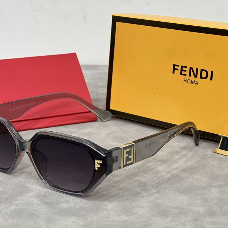 ✨良品✨FENDI サングラス オーバル ユニセックス MOD SL7211 Fendiフェンディブランド韓国風サングラス Uvカット男女