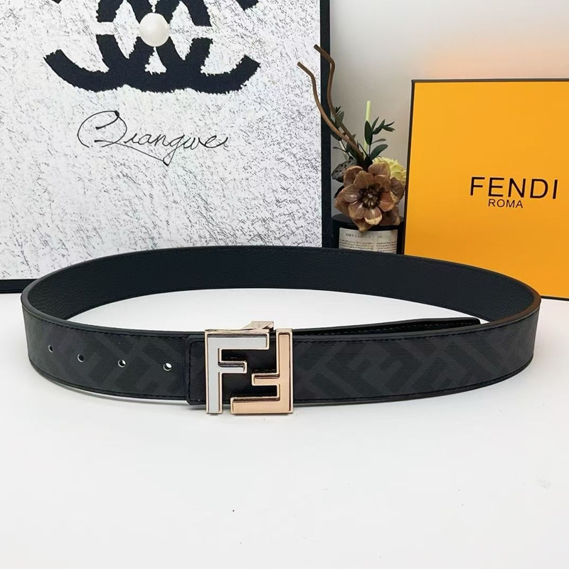 Fendiフェンディ激安ベルト メンズ FFブランド 紳士用 ビジネス スーツ 
