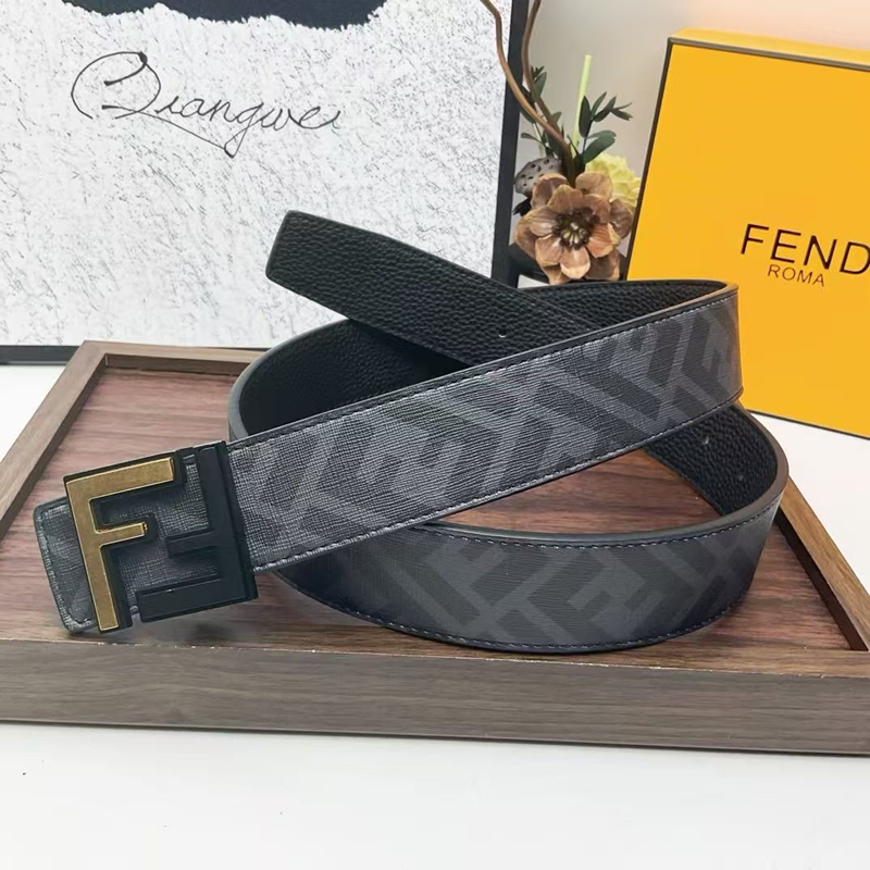 【新品未使用】FENDI ベルト FFベルト レザー ブラック | Fendi