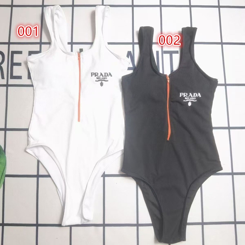 プラダPrada女性 お洒落 ヨガ水着ブランド体型カバー水着 オトナ女子