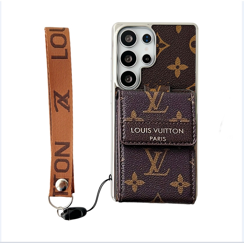 lvルイヴィトンブランド激安 Galaxy zflip7/6/5/4ケース革製