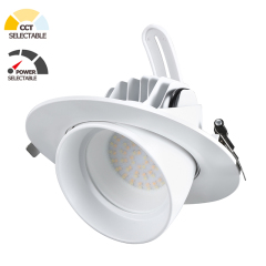 3CCT Selectable Gimbal LED Downlight-SMD02 Series - 20W/28W/38W