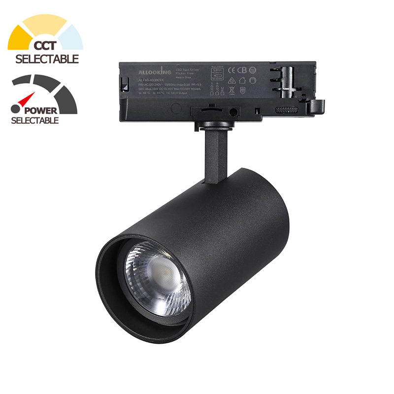 CCT & Power Selectable LED Track Light - TL02C Series, UGR<19