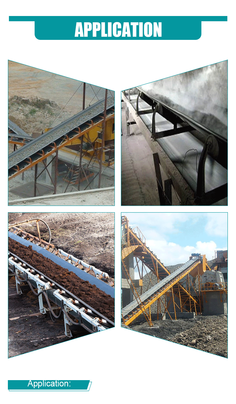 Conveyor belts for mines