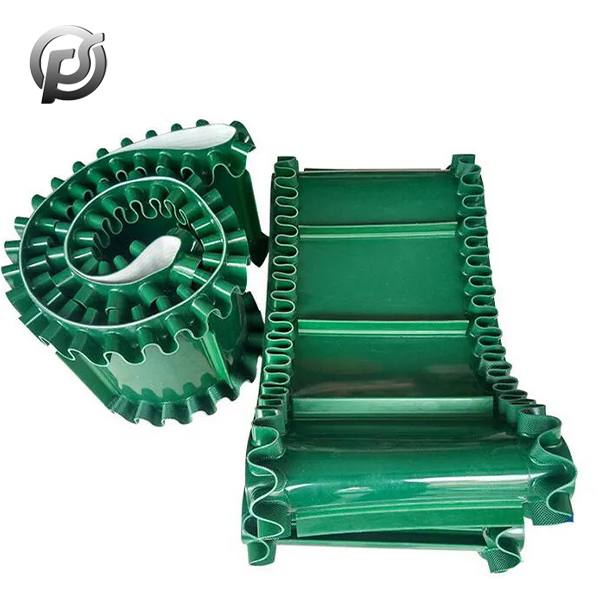 What is the composition structure of the baffle conveyor belt?