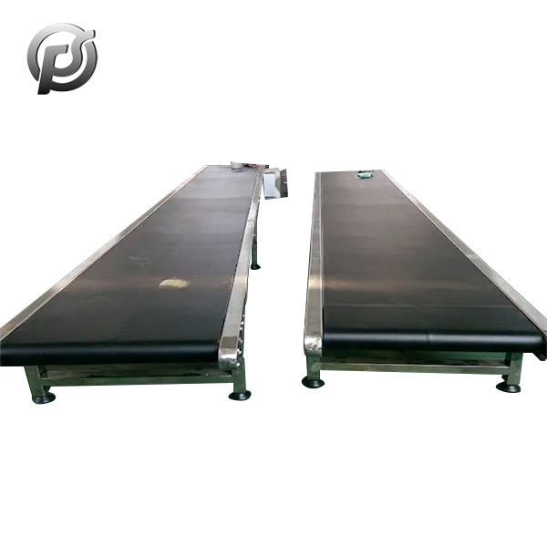 The structure, installation and adjustment of belt conveyor with large dip Angle wavy fender