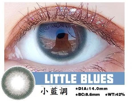 高端韓國年拋  小藍調 超保濕系列 敏感眼必備 小直徑