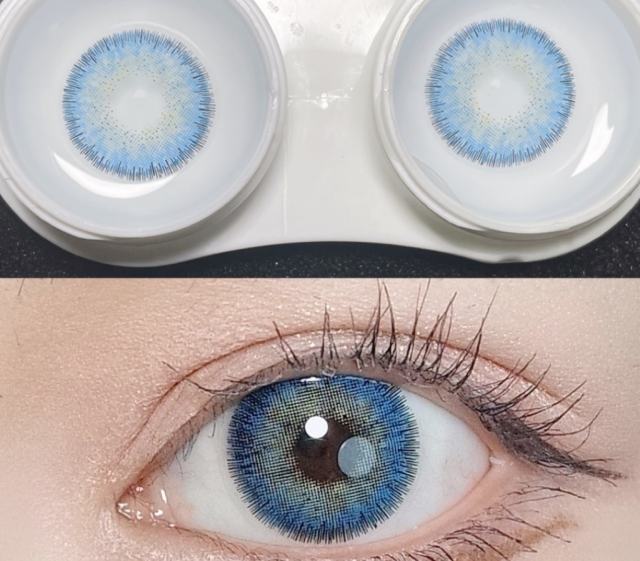 高端韓國年拋  星辰藍 超保濕系列 敏感眼必備 中直徑