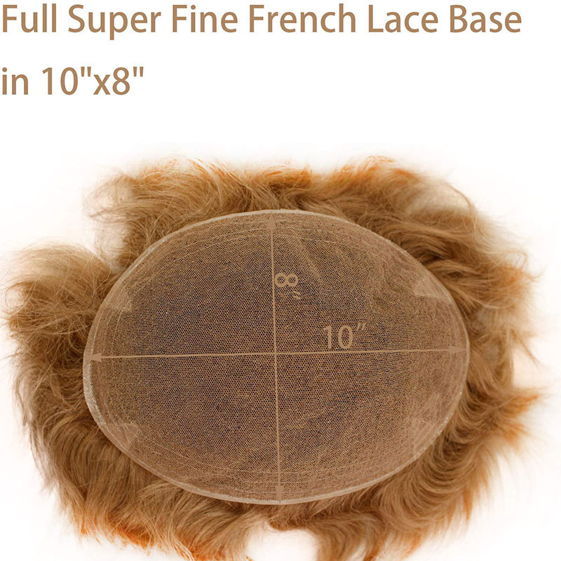 Quality Hair System Swiss Full Lace Men’s Toupee European Real Human Hair Replacement for Men Hairpiece Natural Black Color