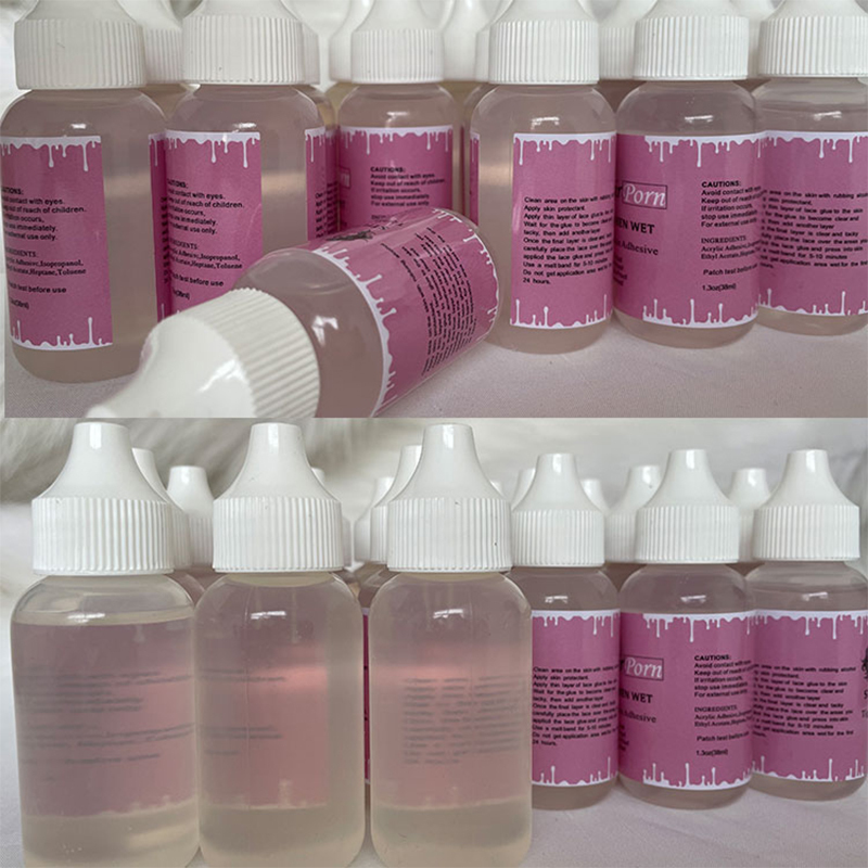 Wholesales Transparent Glue 1.3oz 38ml Lace Wig Cap Toupee Adhesive Glue Hair Replacement Adhesive Lasting Wig Glue Hair Bonding