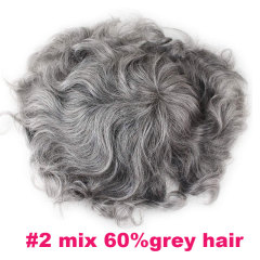 2#mixed 60%grey hair