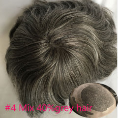 4#mixed 40%grey hair