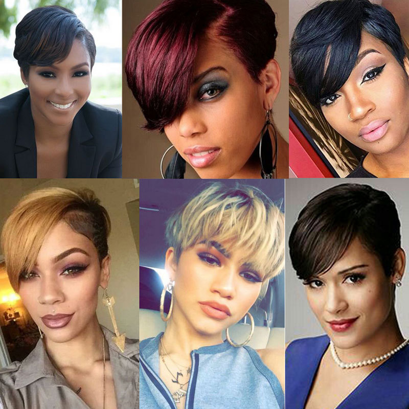 Short Bob Lace Front Wigs Human Hair for Black Women Silky Straight 150%Density Lace Front Bob Wigs J-Part Wigs Ombre 1B/27Color