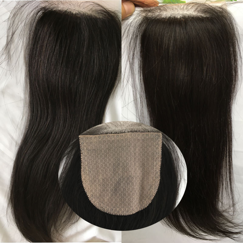 Silk Base Top 4x4" Lace Closures Brazilian Virgin Human Hair Silk Straight Natural Blonde #613 Color Free Part Closure for Women