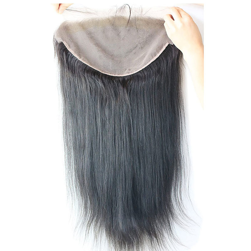Brazilian Hair Transparent Full Lace Frontal Pre Plucked With Body Wave Ear To Ear 13X6 Lace Frontal Closure Human Hair Pieces Silk Straight Lace Closure