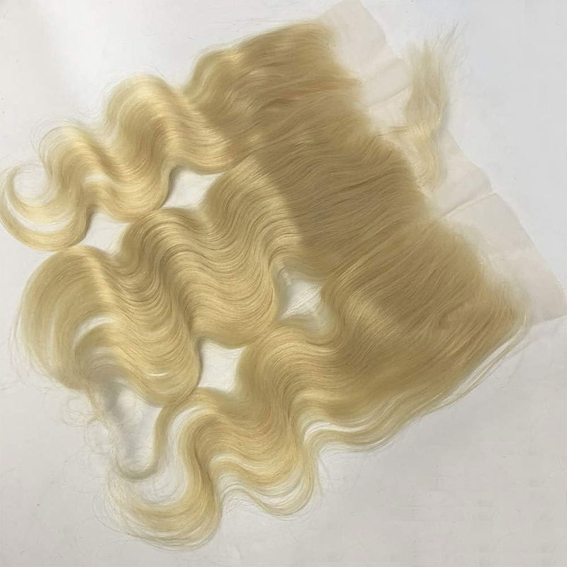 Voloriahair Brazilian Body Wave 13x4 Ear to Ear Full Lace Frontal Closure 613 Lace Wigs Blonde Color Human Hair Closure With Women Hair