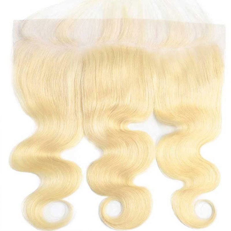 Voloriahair Brazilian Body Wave 13x4 Ear to Ear Full Lace Frontal Closure 613 Lace Wigs Blonde Color Human Hair Closure With Women Hair