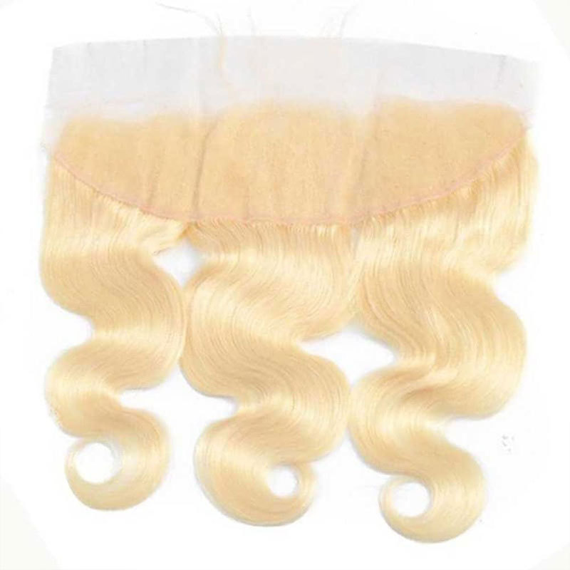 Voloriahair Brazilian Body Wave 13x4 Ear to Ear Full Lace Frontal Closure 613 Lace Wigs Blonde Color Human Hair Closure With Women Hair