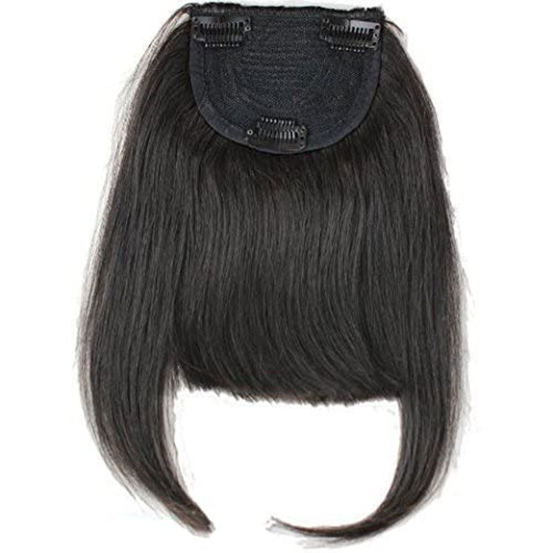 Bangs Hair Clip 27/613 Light Color Brazilian Human Hair Clip-in Hair Bang Full Fringe Short Straight Hair Extension For Women 6-8inch