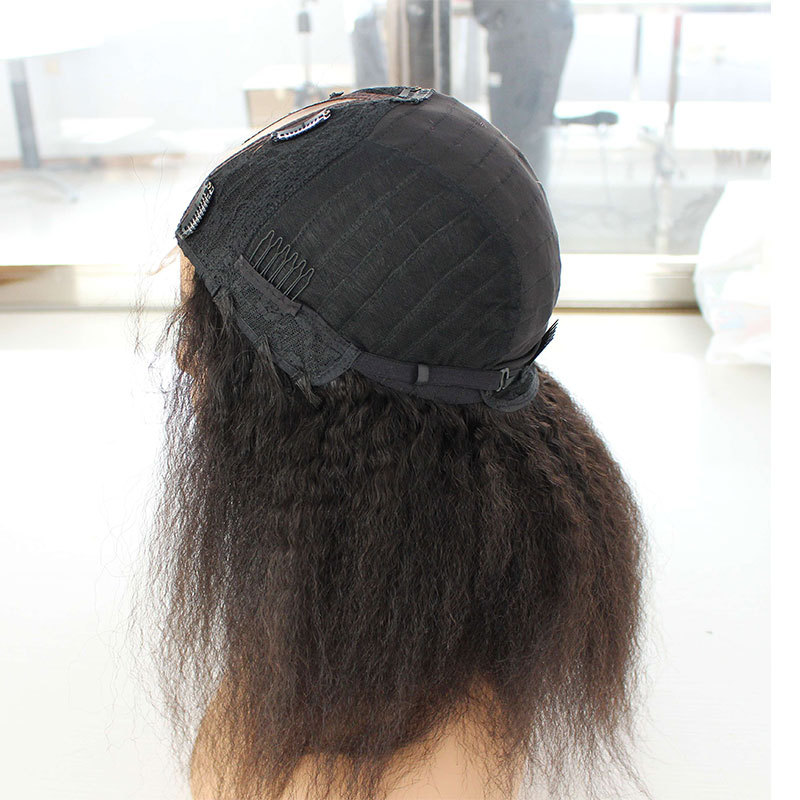 Voloriahair V Part Water Wave Human Hair Wig With 2X5inch Water Wavy V-part Wigs No Leave Out Upgraded Middle Part U Part Wig For Black Women Clip in Half Wig