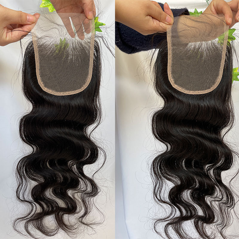 Lace Closure Body Wave Human Hair 4x4 Swiss Lace Closure Straight Human Hair Lace Closure For Women