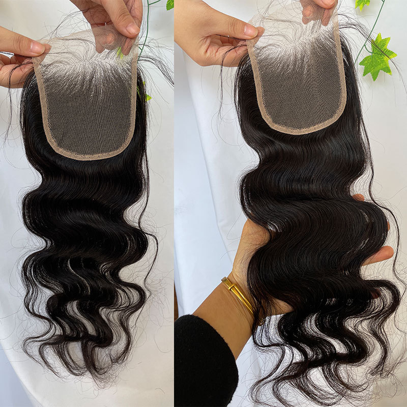 Lace Closure Body Wave Human Hair 4x4 Swiss Lace Closure Straight Human Hair Lace Closure For Women
