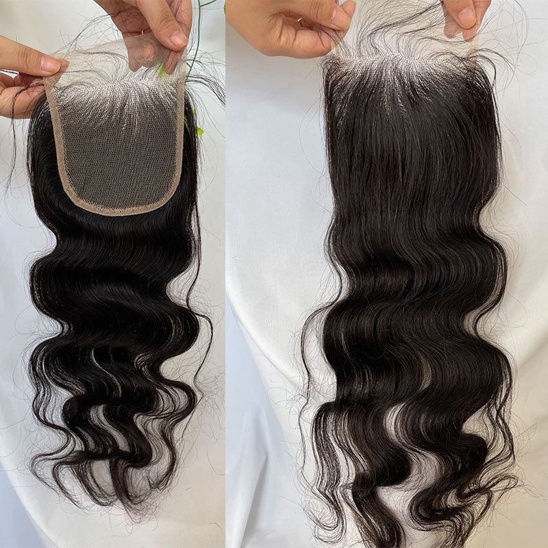 Lace Closure Body Wave Human Hair 4x4 Swiss Lace Closure Straight Human Hair Lace Closure For Women