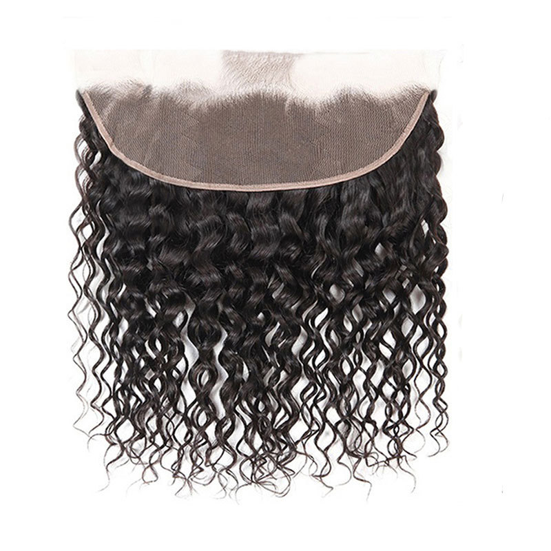 Voloria Lace Frontal Human Hair13x4 Swiss Lace Frontal Deep Culry Closure Free Part Ear To Ear Front Remy Hair Frontal For Women