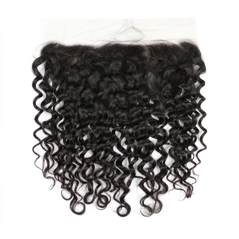Voloria Lace Frontal Human Hair13x4 Swiss Lace Frontal Deep Culry Closure Free Part Ear To Ear Front Remy Hair Frontal For Women