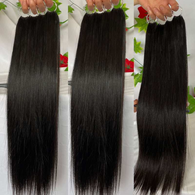 Feather Hair Extension 200pc/Lot Silky Straight Hair Extensions 18-24inch 100% Human Hair Extensions For Women Natural Color