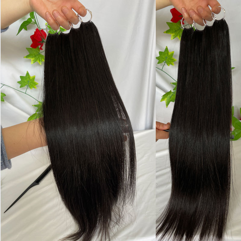 Feather Hair Extension 200pc/Lot Silky Straight Hair Extensions 18-24inch 100% Human Hair Extensions For Women Natural Color
